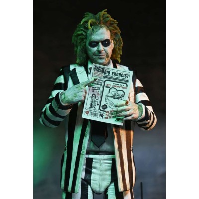 NECA BEETLEJUICE BEETLEJUICE ULTIMATE STRIPED SUIT PVC ACTION FIGURE