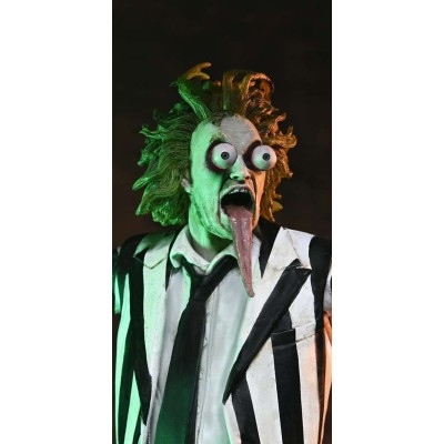 BEETLEJUICE BEETLEJUICE ULTIMATE STRIPED SUIT BETTLEJUICE ACTION FIGURE NECA