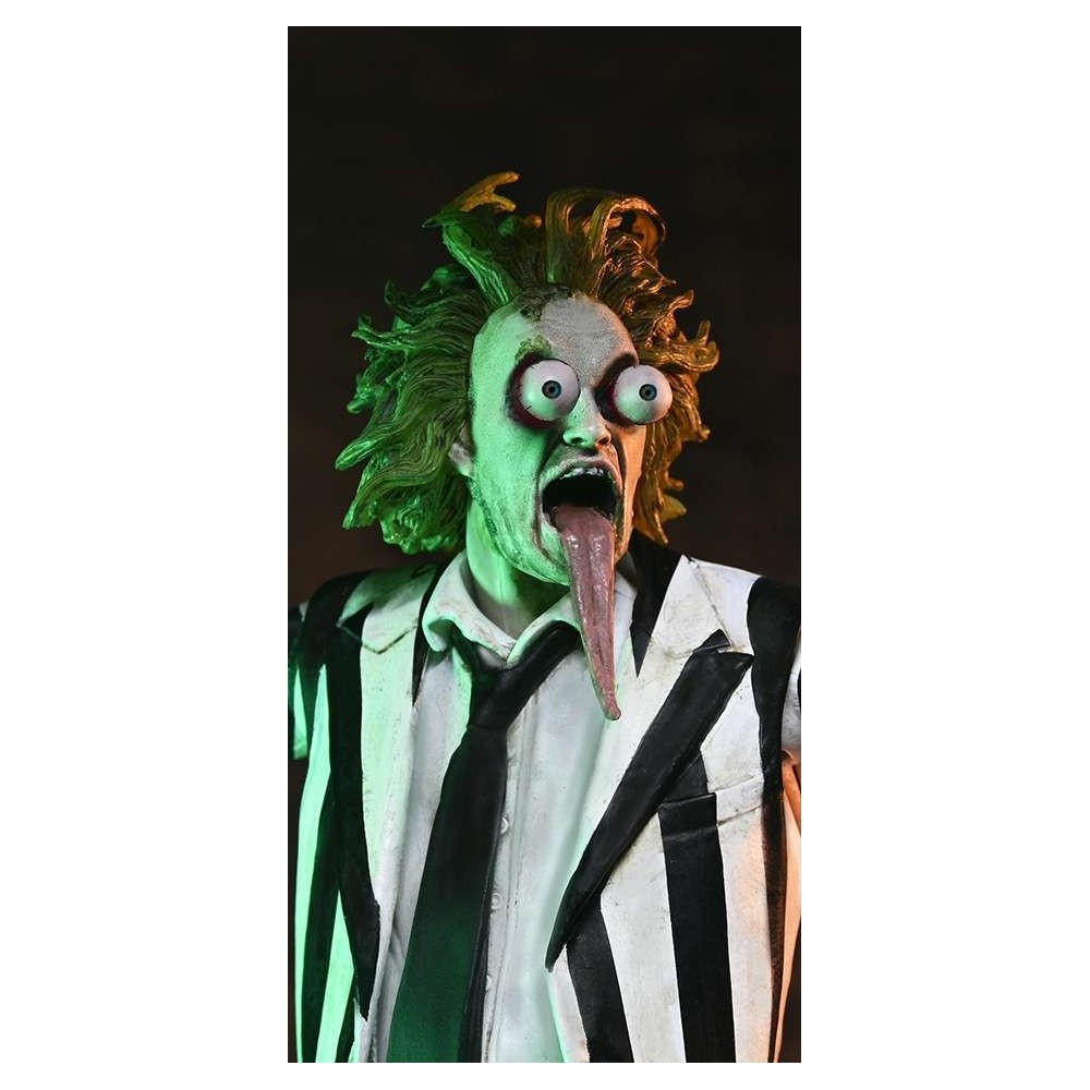NECA BEETLEJUICE BEETLEJUICE ULTIMATE STRIPED SUIT PVC ACTION FIGURE