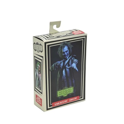 BEETLEJUICE BEETLEJUICE ULTIMATE STRIPED SUIT BETTLEJUICE ACTION FIGURE NECA