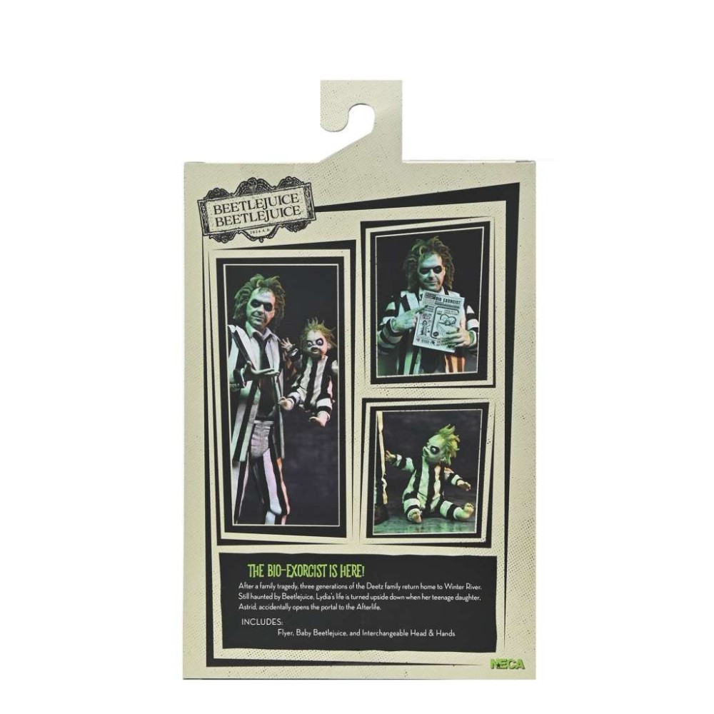 BEETLEJUICE BEETLEJUICE ULTIMATE STRIPED SUIT BETTLEJUICE ACTION FIGURE NECA