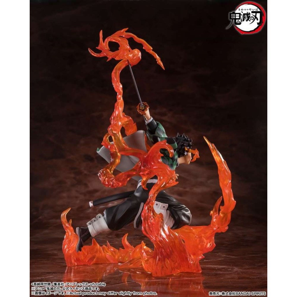 BANDAI DEMON SLAYER TANJIRO KAMADO KYOJURO RENGOKU SWORD GUARD FIGUARTS ZERO STATUE