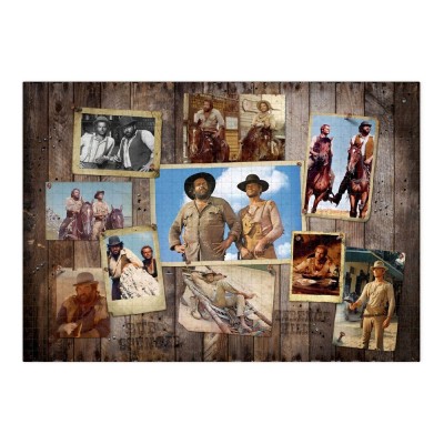 OAKIE DOAKIE BUD SPENCER AND TERENCE HILL POSTER WALL 1000 PCS JIGSAW PUZZLE 68X48CM
