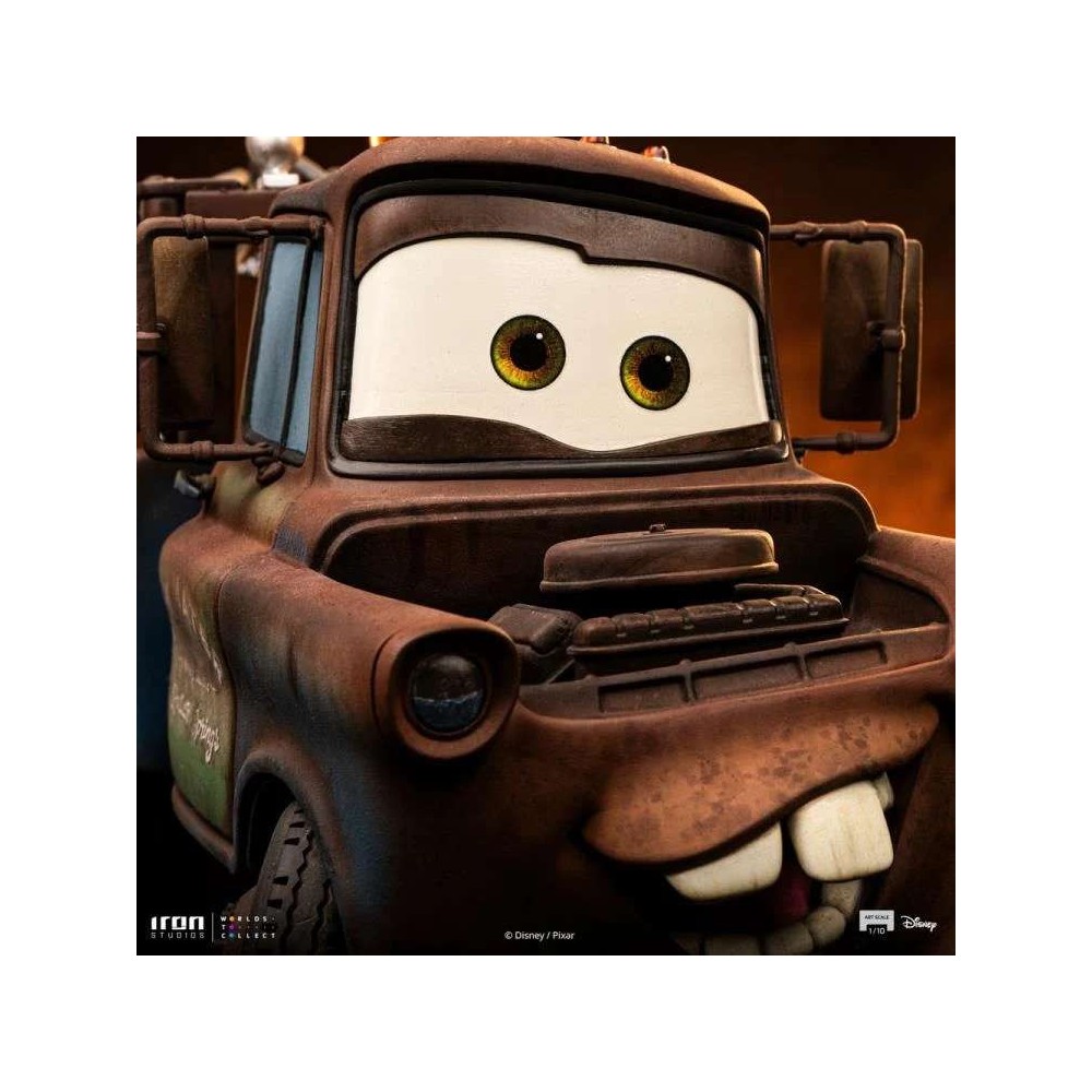 DISNEY CARS TOW MATER CRICCHETTO ART SCALE 1/10 STATUA FIGURE IRON STUDIOS