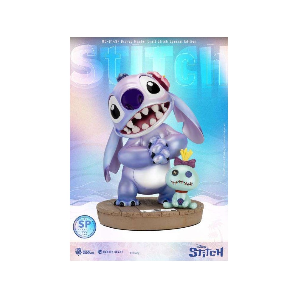 DISNEY STITCH SPECIAL EDITION MASTER CRAFT STATUA 34CM IN RESINA FIGURE BEAST KINGDOM