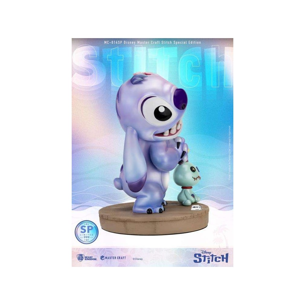 DISNEY STITCH SPECIAL EDITION MASTER CRAFT STATUA 34CM IN RESINA FIGURE BEAST KINGDOM