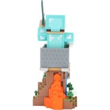 MINECRAFT CABLE GUY STEVE IN DIAMOND ARMOR STATUA 21CM FIGURE EXQUISITE GAMING