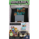 MINECRAFT CABLE GUY STEVE IN DIAMOND ARMOR STATUA 21CM FIGURE EXQUISITE GAMING