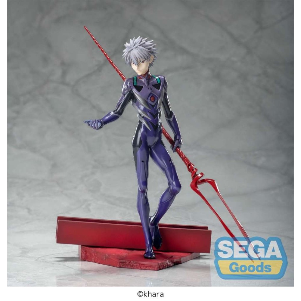 SEGA GOODS EVANGELION 3.0+1.0 KAWORU NAGISA SPEAR OF LONGINUS VER. LUMINASTA STATUE PVC FIGURE
