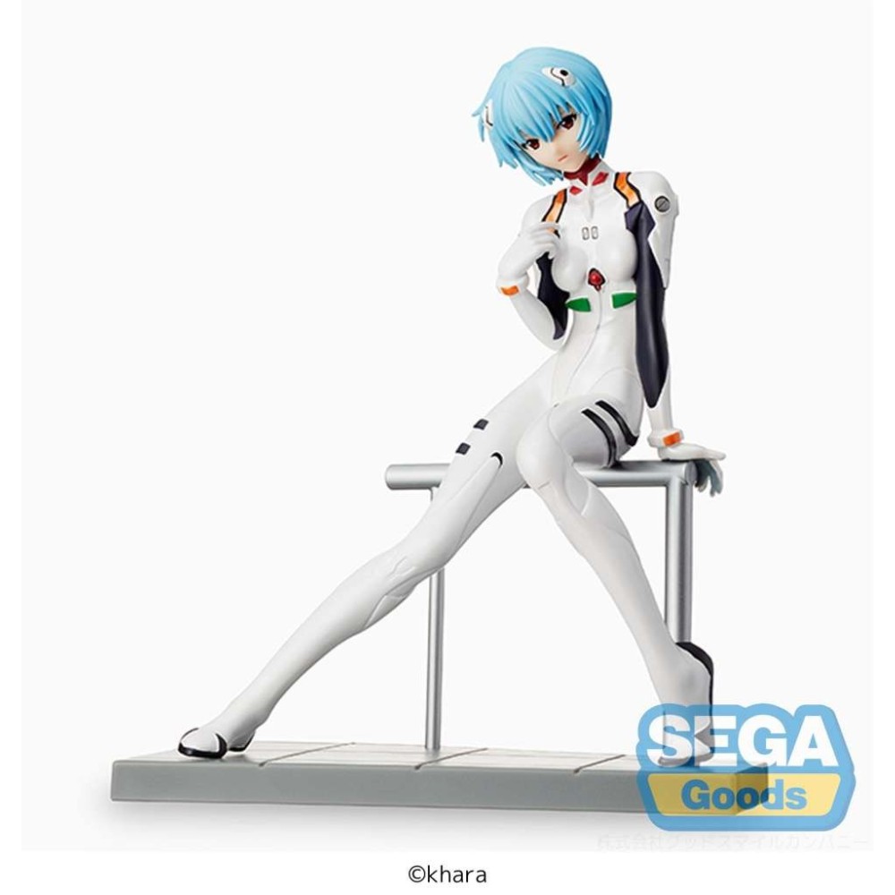 SEGA GOODS REBUILD OF EVANGELION REI AYANAMI STATUE PVC FIGURE