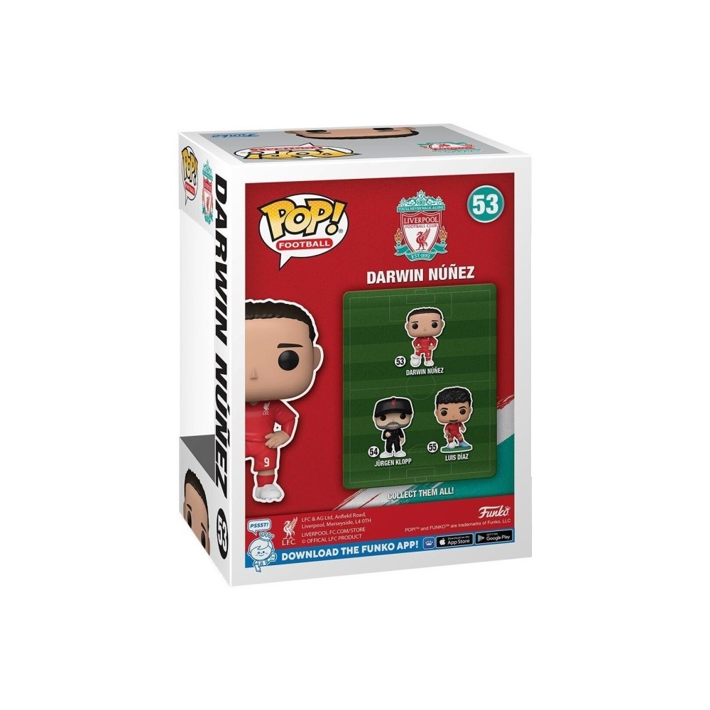 FUNKO POP! LIVERPOOL F.C. DARWIN NUNEZ BOBBLE HEAD KNOCKER FIGURE FUNKO