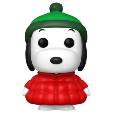 FUNKO POP! PEANUTS SNOOPY WITH COAT BOBBLE HEAD KNOCKER FIGURE FUNKO