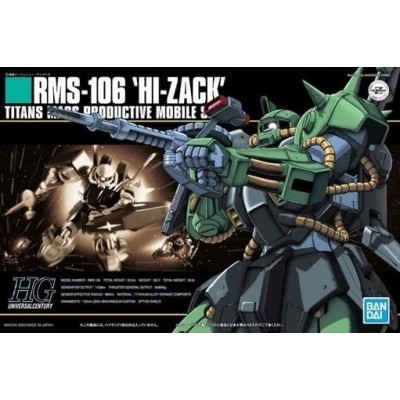 HIGH GRADE HGUC GUNDAM HI ZACK RMS-106 1/144 MODEL KIT FIGURE BANDAI