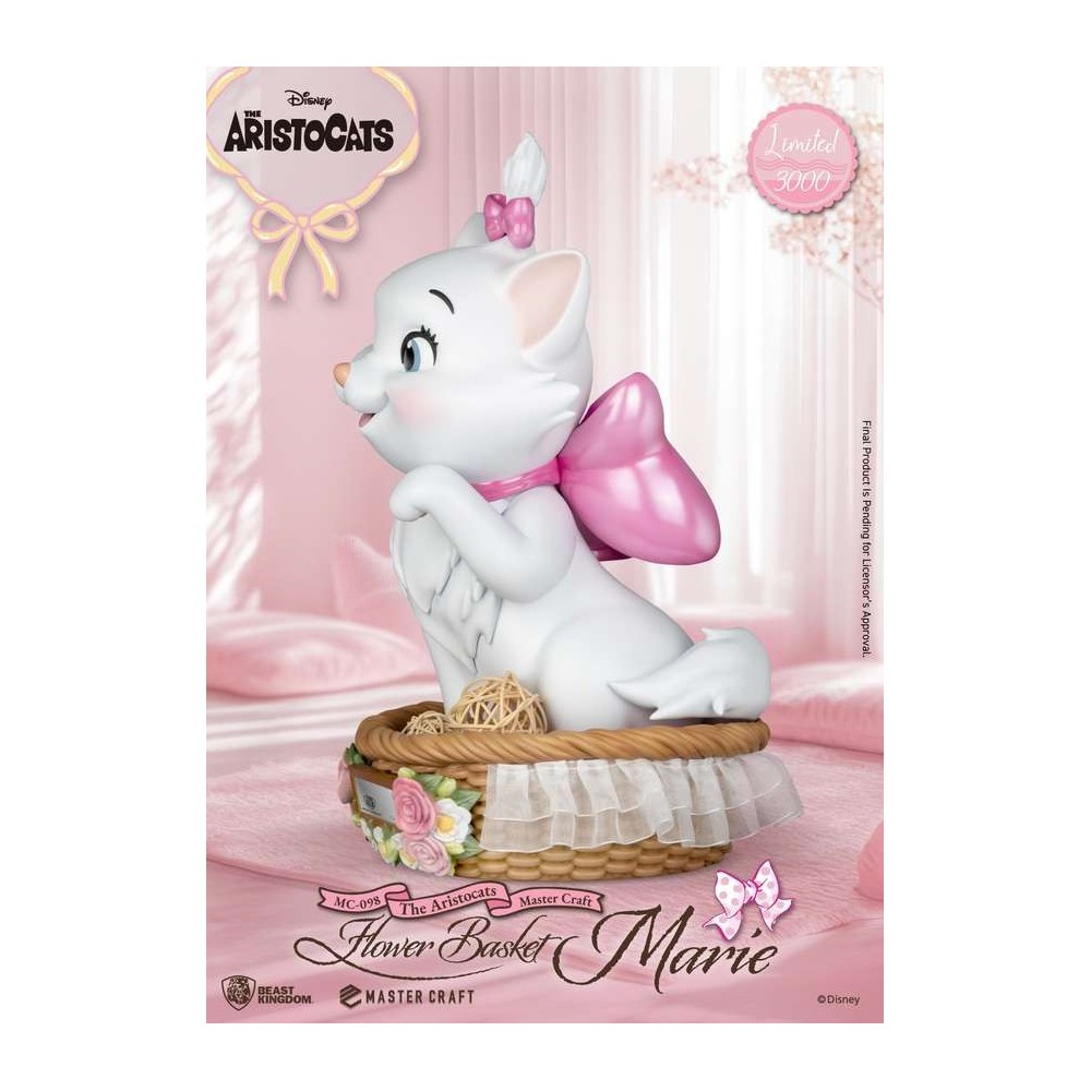 BEAST KINGDOM DISNEY ARISTOCATS FLOWER BASKET MARIE MASTER CRAFT RESIN STATUE FIGURE