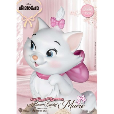 DISNEY GLI ARISTOGATTI FLOWER BASKET MARIE MASTER CRAFT STATUA IN RESINA FIGURE BEAST KINGDOM