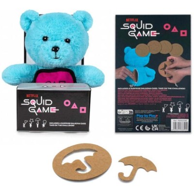 SQUID GAME TEDDY BEAR 25CM PELUCHE FIGURE PLAY BY PLAY