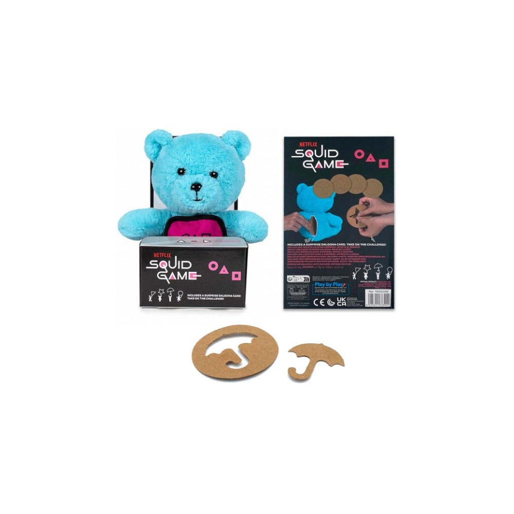 SQUID GAME TEDDY BEAR 25CM PELUCHE FIGURE PLAY BY PLAY