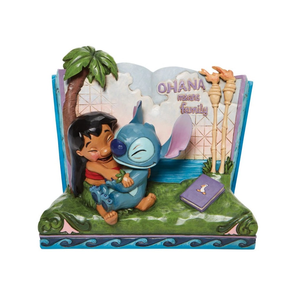 ENESCO DISNEY LILO AND STITCH STORYBOOK STATUE FIGURE