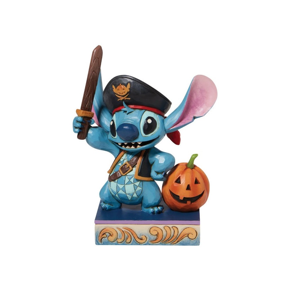 ENESCO DISNEY STITCH HALLOWEEN LOVABLE BUCCANEER STATUE FIGURE