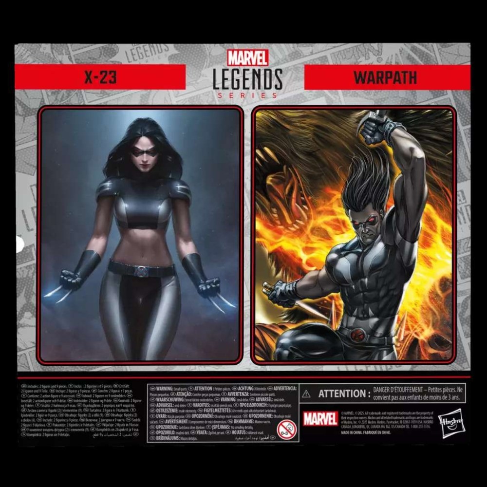 MARVEL LEGENDS X-23 & WARPATH X-FORCE ACTION FIGURE HASBRO