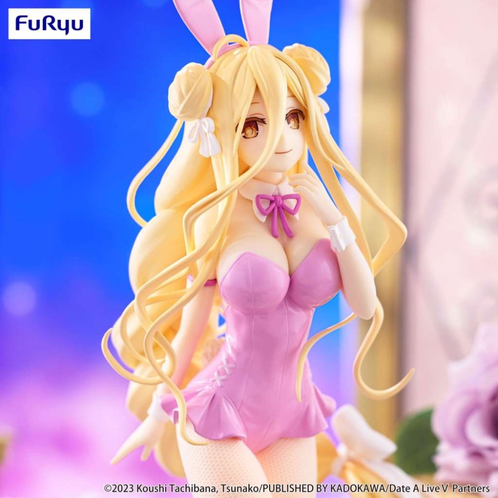 FURYU DATE A LIVE MUKURO HOSHIMIYA PINK COLOR BICUTE BUNNIES STATUE PVC FIGURE