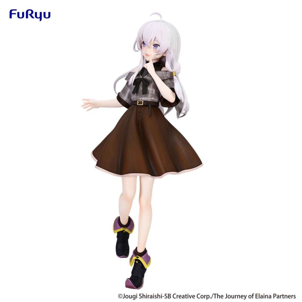 FURYU WANDERING WITCH THE JOURNEY OF ELAINA BROWN OUTFIT TRIO-TRY-IT STATUE PVC FIGURE