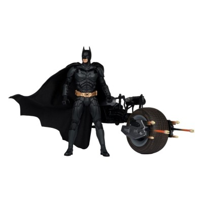 MC FARLANE DC MULTIVERSE THE DARK KNIGHT VEHICLE BATMAN & BATPOD PVC ACTION FIGURE