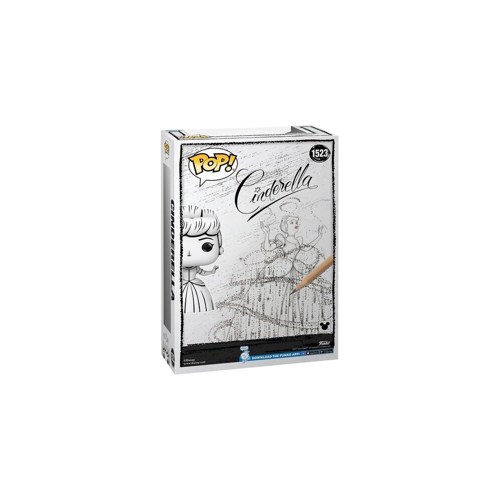 FUNKO FUNKO POP! MOVIE COVER DISNEY SKETCH CINDERELLA BOBBLE HEAD FIGURE