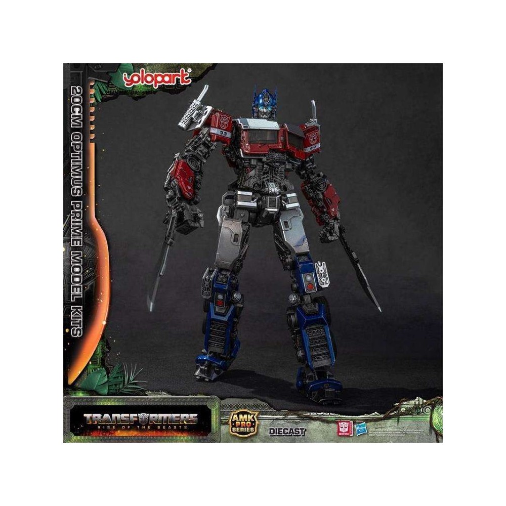 YOLOPARK TRANSFORMERS RISE OF THE BEASTS OPTIMUS PRIME MODEL KIT AMK PRO SERIES 16CM