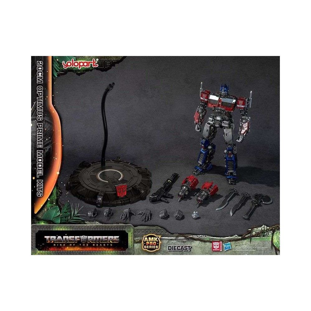 YOLOPARK TRANSFORMERS RISE OF THE BEASTS OPTIMUS PRIME MODEL KIT AMK PRO SERIES 16CM