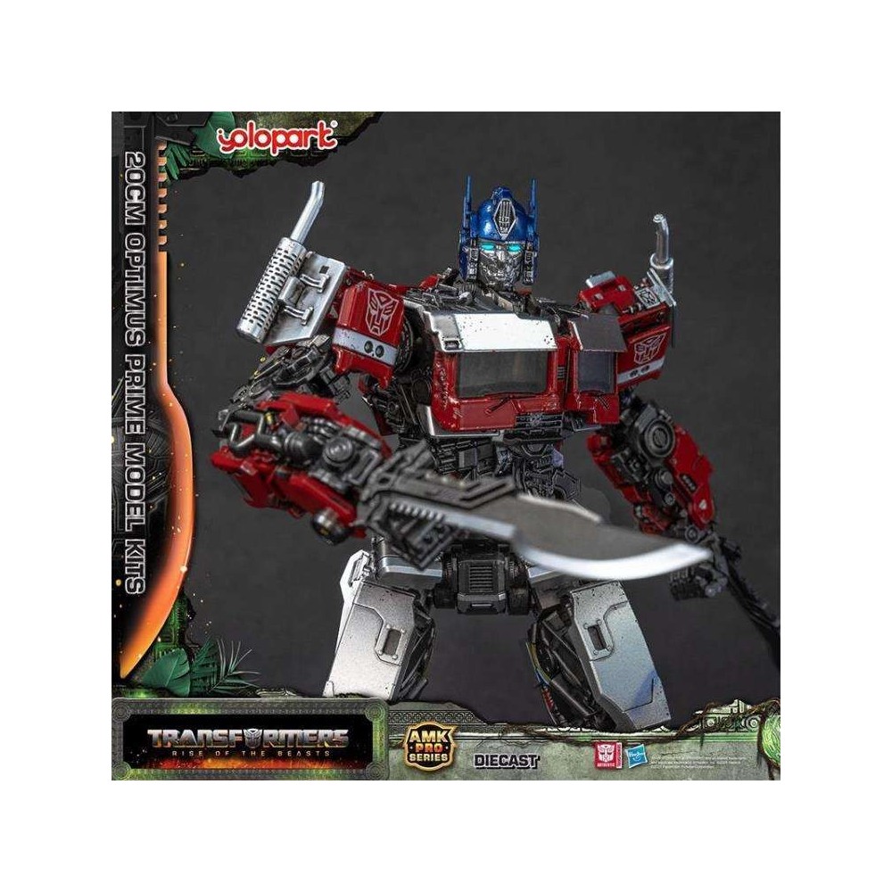 YOLOPARK TRANSFORMERS RISE OF THE BEASTS OPTIMUS PRIME MODEL KIT AMK PRO SERIES 16CM