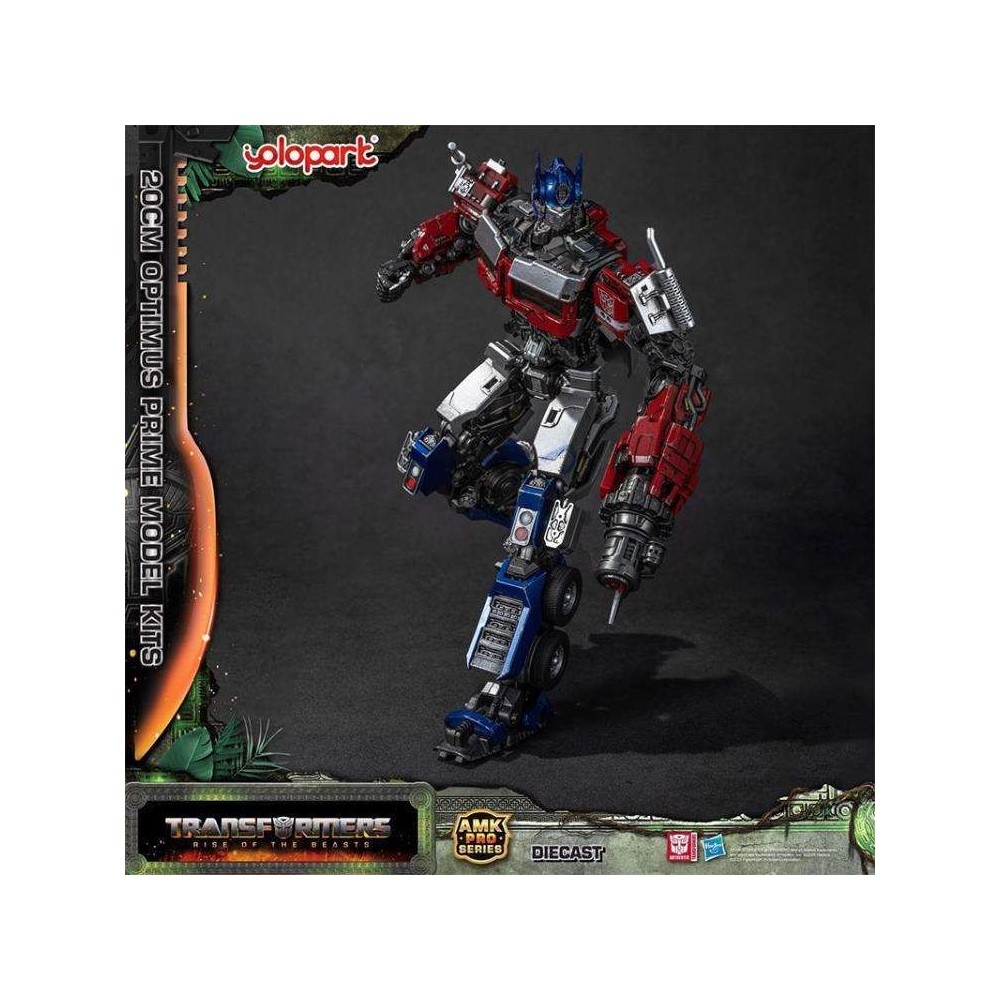 TRANSFORMERS RISE OF THE BEASTS OPTIMUS PRIME MODEL KIT AMK PRO SERIES ACTION FIGURE YOLOPARK