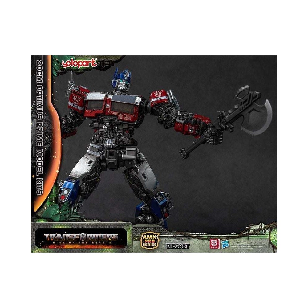YOLOPARK TRANSFORMERS RISE OF THE BEASTS OPTIMUS PRIME MODEL KIT AMK PRO SERIES 16CM