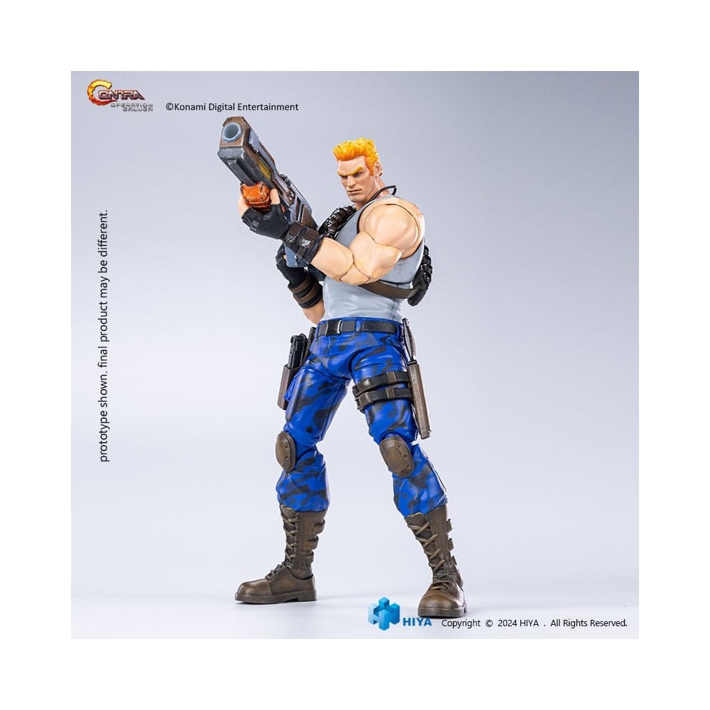 HIYA TOYS CONTRA OPERATION GALUGA EXQUISITE BASIC BILL RIZER ACTION FIGURE