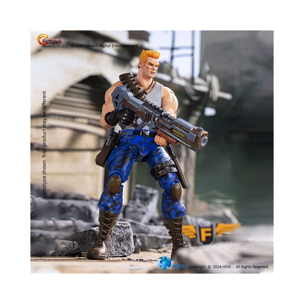HIYA TOYS CONTRA OPERATION GALUGA EXQUISITE BASIC BILL RIZER ACTION FIGURE