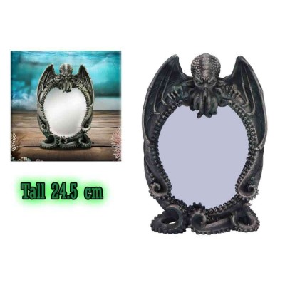 NEMESIS NOW CTHULHU REFLECTION STAND MIRROR 25CM