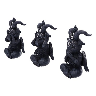 CULT CUTIES THREE WISE BAPHOBOO RESIN FIGURE 13CM NEMESIS NOW