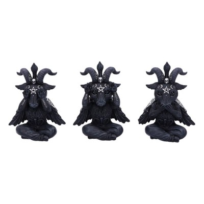 CULT CUTIES THREE WISE BAPHOBOO RESIN FIGURE 13CM NEMESIS NOW