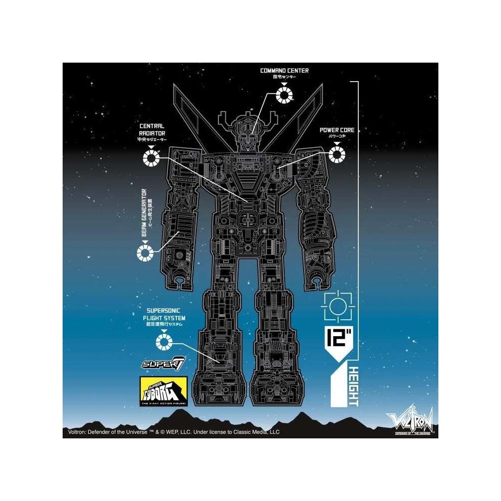 VOLTRON SUPER CYBORG FULL COLOR ACTION FIGURE SUPER7