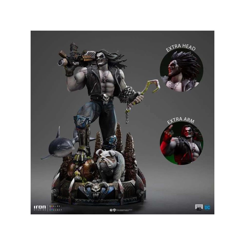 DC COMICS LOBO UNLEASHED BDS ART SCALE DELUXE STATUA FIGURE IRON STUDIOS