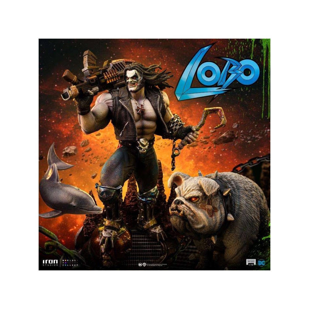 IRON STUDIOS DC COMICS LOBO UNLEASHED BDS ART SCALE DELUXE STATUE RESIN FIGURE