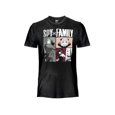 MAGLIA T SHIRT SPY X FAMILY NERA