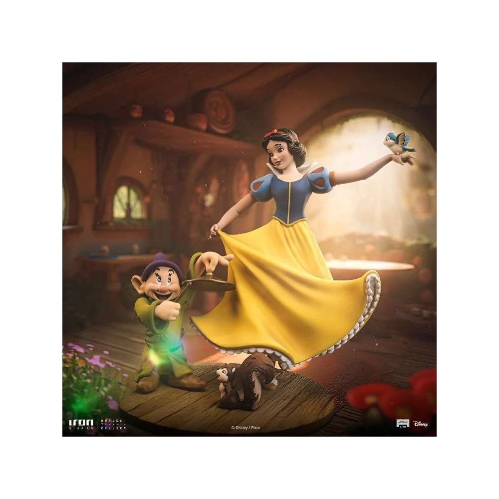 BIANCANEVE E I SETTE NANI ART SCALE 1/10 STATUA FIGURE IRON STUDIOS