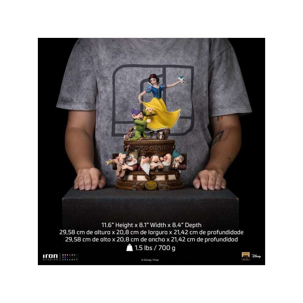 IRON STUDIOS SNOW WHITE AND THE SEVEN DWARVES ART SCALE DELUXE 1/10 STATUE FIGURE