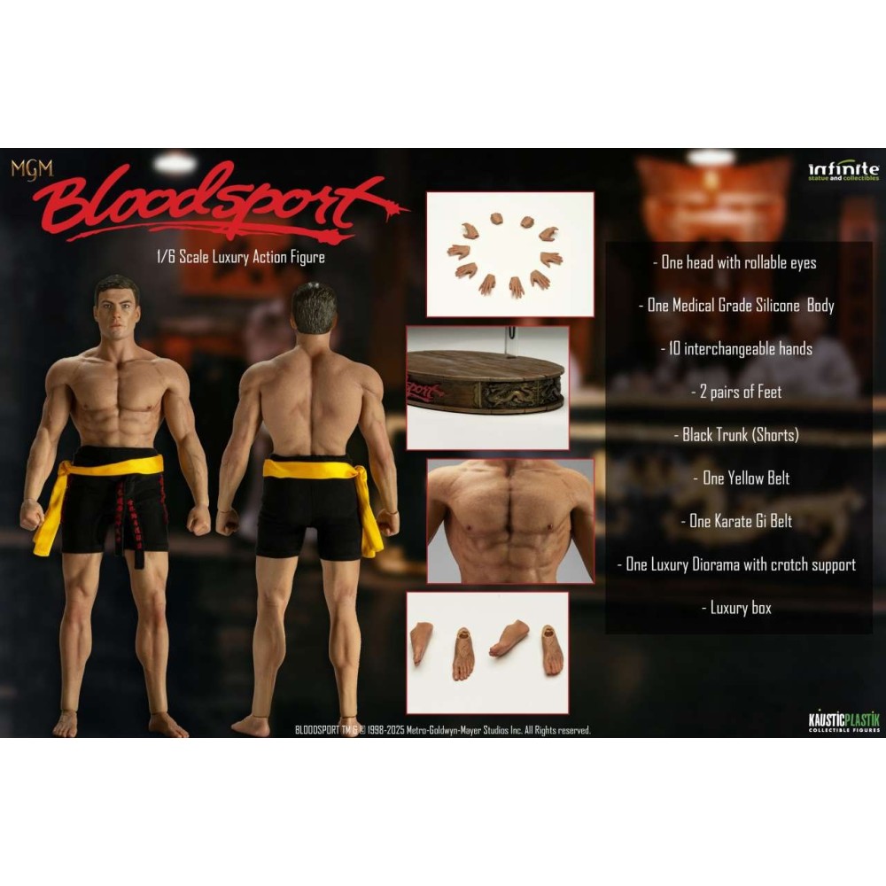 INFINITE STATUE BLOODSPORT FRANK DUX 1/6 SCALE LUXURY DELUXE ACTION FIGURE
