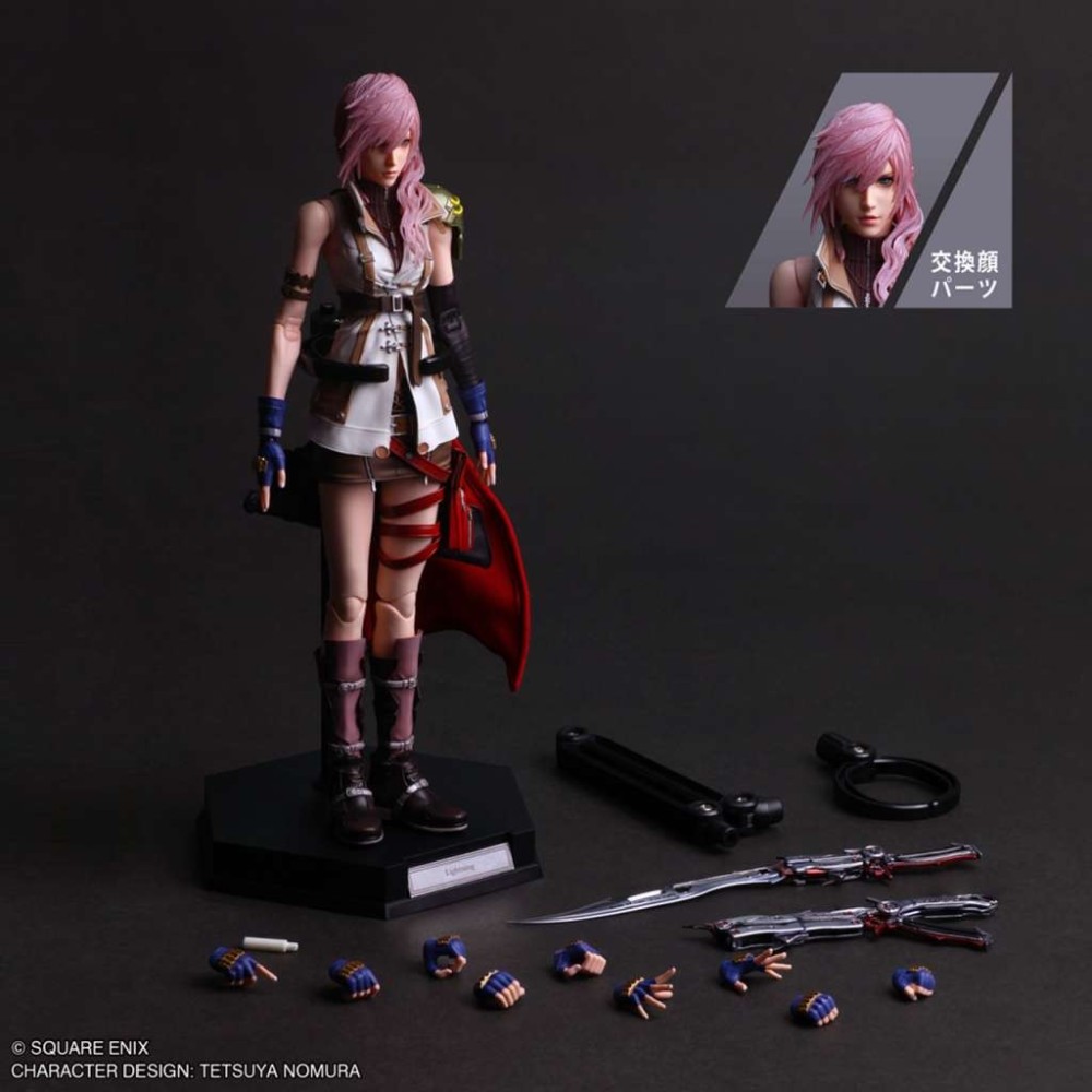 SQUARE ENIX FINAL FANTASY 13 LIGHTNING PLAY ARTS SHIN PVC ACTION FIGURE