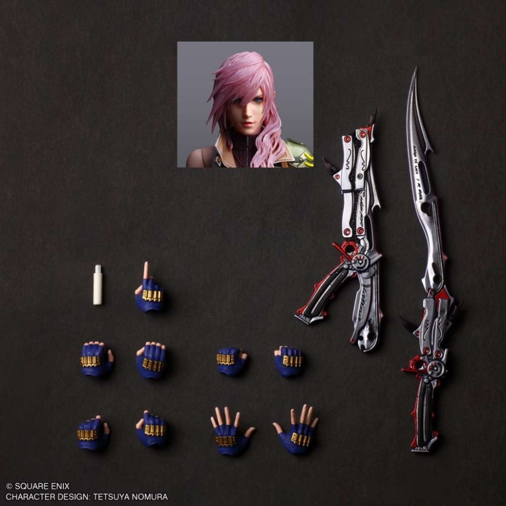 SQUARE ENIX FINAL FANTASY 13 LIGHTNING PLAY ARTS SHIN PVC ACTION FIGURE