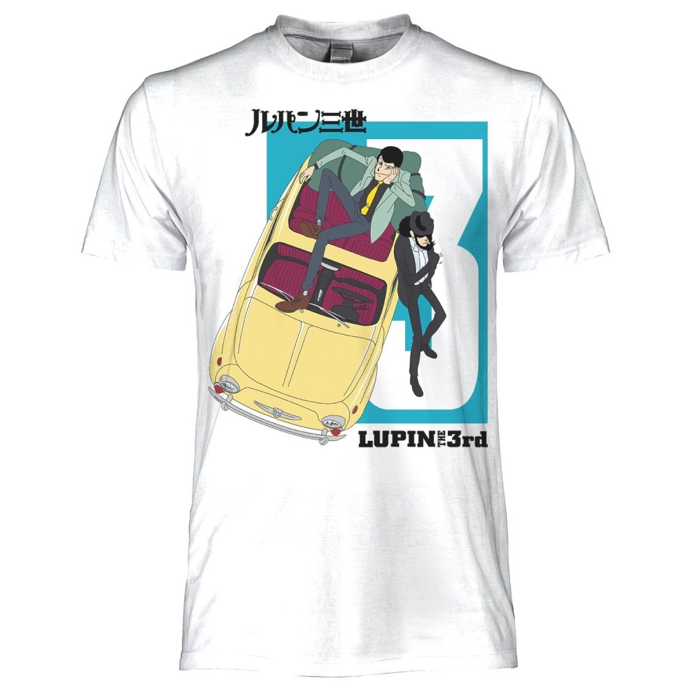 T SHIRT LUPIN THE THIRD JIGEN FIAT 500