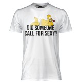MAGLIA T SHIRT THE SIMPSONS HOMER DID SOMEONE CALL FOR SEXY