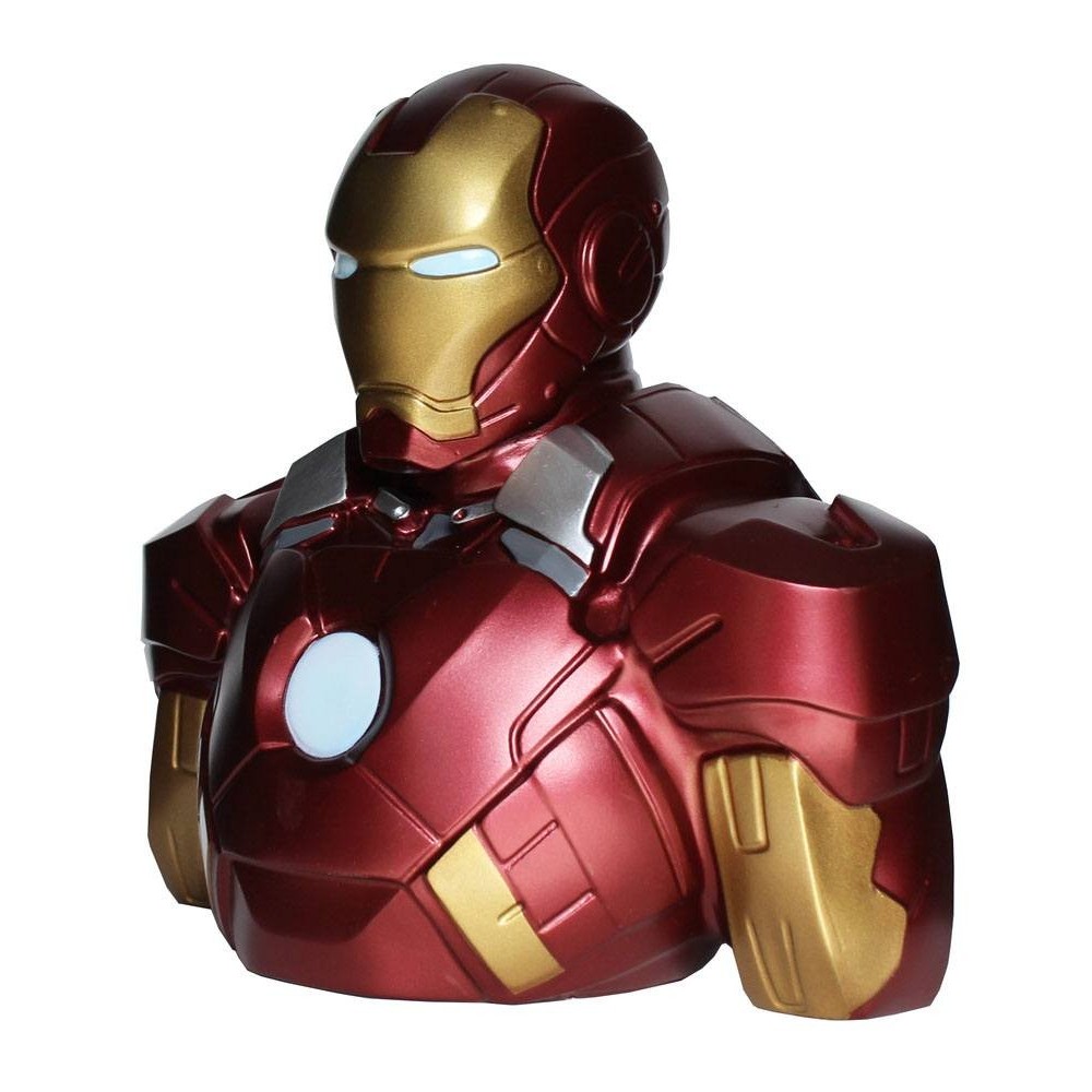MARVEL COMICS IRON MAN BUST BANK SALVADANAIO SEMIC